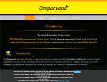 Tablet Screenshot of oroparvana.com